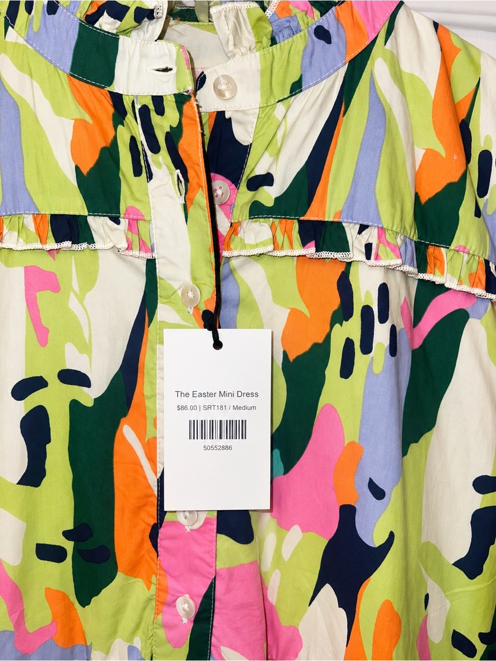 THML Multicolor Abstract Print Mini Dress - Picture 3 of 5